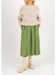 Blutsgeschwister Spódnica "Ring my Bell Darling" w kolorze zielonym rozmiar: XS. Zielone spódnice Blutsgeschwister, na imprezę, s, bez wzorów, z wiskozy, klasyczne, maxi. Za 70.57 zł.