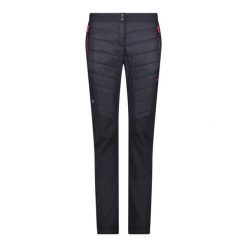 Spodnie damskie turystyczne CMP 39T0056. Czarne spodnie materiałowe CMP, bez wzorów, sportowe. W wyprzedaży za 384.99 zł.