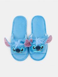 Kapcie z elementami 3D Stich - błękitny. Niebieskie kapcie Sinsay, bez wzorów. Za 29.99 zł.