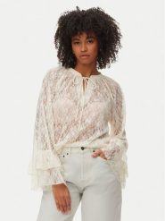 Vero Moda Bluzka Loulou 10345400 Biały Loose Fit. Białe bluzki Vero Moda, l, bez wzorów, z syntetyku, bez kołnierzyka, bez ramiączek. Za 179.99 zł.