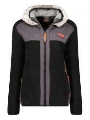 Geographical Norway Kurtka polarowa "Trialot" w kolorze czarnym rozmiar: XL. Czarne kurtki Geographical Norway, xl, bez wzorów, z polaru, bez kaptura. Za 146.85 zł.