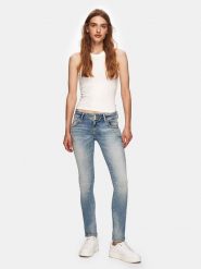 LTB Dżinsy "Molly 200" - Slim fit - w kolorze błękitnym rozmiar: W33/L36. Niebieskie jeansy LTB, l, z aplikacjami, ze skóry, klasyczne. Za 132.36 zł.