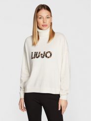 Liu Jo Golf WF2450 MS14G Écru Regular Fit. Swetry Liu Jo, s, bez wzorów, z wiskozy, bez ramiączek. Za 739.99 zł.