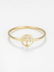 L instant d Or Złoty pierścionek "Petit Arbre de vie" rozmiar: 50. Żółte pierścionki L instant d Or, złote. Za 306.73 zł.