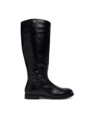BOSS Kozaki Lycia 50573088 Czarny. Czarne kozaki Boss, bez wzorów, ze skóry, bez obcasa, na płaskiej podeszwie, bez zapięcia. Za 1,349.00 zł.