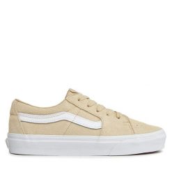Tenisówki Vans. Brązowe trampki Vans, bez wzorów, bez zapięcia, Vans SK8. Za 249.99 zł.