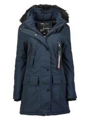 Canadian Peak Płaszcz zimowy "Corteak" w kolorze granatowym rozmiar: M. Niebieskie płaszcze Canadian Peak, na zimę, m, bez wzorów, z puchu, bez kaptura. Za 460.12 zł.