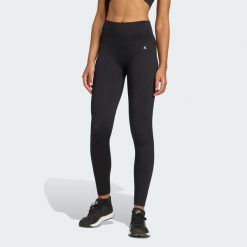 Legginsy Workout Essentials Full-Length Knit. Czarne legginsy adidas, bez wzorów. Za 199.00 zł.