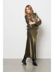 &Co Woman Spódnica "Bibbi" w kolorze złotym rozmiar: M. Żółte spódnice &Co Woman, na co dzień, m, bez wzorów, midi, proste. Za 145.94 zł.