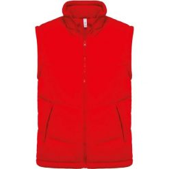 Kurtka puchowa bez rękawów Kariban Doublé Polaire. Czerwone kurtki KARIBAN, xl, bez wzorów, z mikrofibry, eleganckie, bez kaptura. Za 205.75 zł.