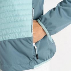 Kurtka hybrydowa dla kobiet do wędrówek Dare 2B Lexan II. Niebieskie kurtki przejściowe sportowe Dare 2b, m, bez wzorów, z materiału, bez kaptura, trekkingowe. Za 175.99 zł.