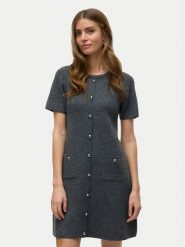 Vero Moda Sukienka dzianinowa Johanna 10333908 Szary Standard Fit. Szare sukienki Vero Moda, xl, bez wzorów, z dzianiny, bez kołnierzyka, bez ramiączek. Za 269.99 zł.