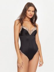 Chantelle Body Tattoo Love C22DT9 Czarny. Czarne body i gorsety Chantelle, bez wzorów, z syntetyku, bez ramiączek. Za 209.99 zł.