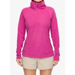 Bluza z zamkiem damska Columbia Glacial IV 1/2 Zip. Czerwone bluzy Columbia, bez wzorów, sportowe, bez ramiączek, bez kaptura. Za 162.69 zł.