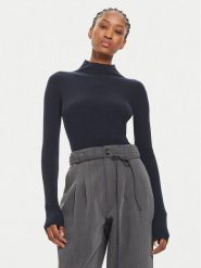 Weekend Max Mara Golf Zanzara 2425366052 Granatowy Slim Fit. Niebieskie swetry Weekend Max Mara, m, bez wzorów, z wełny, bez ramiączek. Za 579.99 zł.
