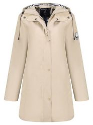 Geographical Norway Parka "Carrie" w kolorze beżowym rozmiar: M. Brązowe płaszcze Geographical Norway, m, z aplikacjami, bez kaptura. Za 241.56 zł.