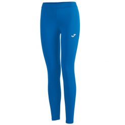 Legginsy do biegania damskie Joma Record III. Niebieskie legginsy Joma, bez wzorów, z elastanu, długie. Za 266.50 zł.