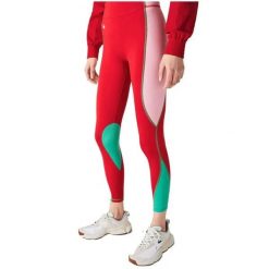 Legginsy treningowe damskie Lacoste Sport. Czerwone legginsy Lacoste, l, bez wzorów, z dzianiny. Za 327.00 zł.