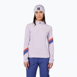 Bluza damska Rossignol Strawpile Fleece Hz. Fioletowe bluzy Rossignol, na zimę, bez wzorów, bez kaptura, narciarskie. Za 279.99 zł.