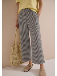Cecil Spodnie piżamowe w kolorze biało-antracytowym rozmiar: M/L26. Białe spodnie materiałowe Cecil, bez wzorów, z materiału. Za 179.95 zł.