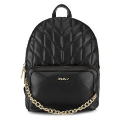 Plecak JENNY. Czarne plecaki Jenny, bez wzorów, bez dodatków. Za 149.99 zł.