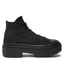 Trampki Converse. Czarne trampki Converse, bez wzorów, retro, bez zapięcia. Za 299.99 zł.