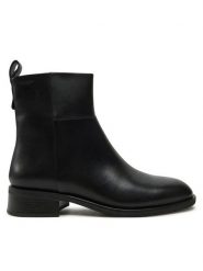 Vagabond Shoemakers Botki Sheila 5835-001-20 Czarny. Czarne botki Vagabond Shoemakers, bez wzorów, ze skóry, bez obcasa, na płaskiej podeszwie, bez zapięcia. Za 419.99 zł.