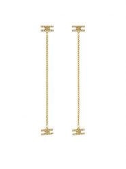 Elisabetta Franchi Kolczyki OR-50K-51E2-V150 Złoty. Żółte kolczyki Elisabetta Franchi, metalowe. Za 519.99 zł.