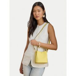 Torebka LAUREN RALPH LAUREN. Żółte torebki klasyczne Lauren Ralph Lauren, bez wzorów, klasyczne, bez dodatków. Za 1,069.00 zł.