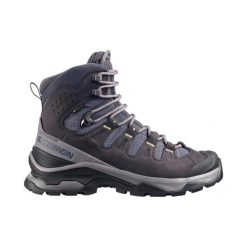 Obuwie Wędrówki z plecakiem Kobiety QUEST 5 GORE TEX. Fioletowe buty trekkingowe Salomon, bez wzorów, z gore-texu, bez zapięcia, do biegania, gore-tex. Za 949.00 zł.