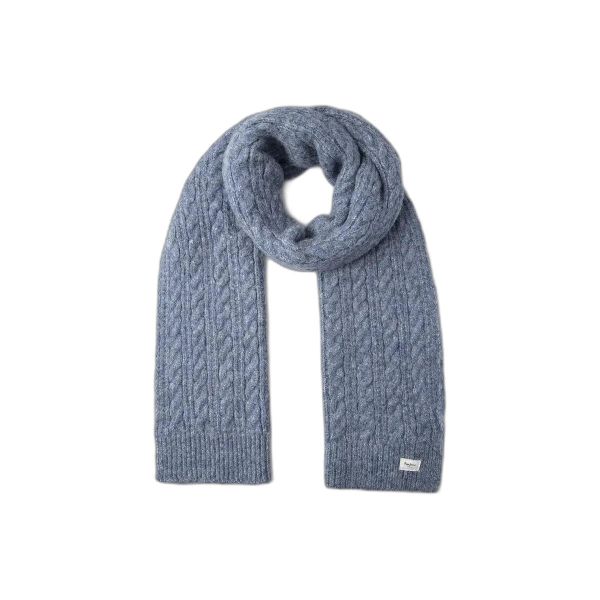 Szalik damski Pepe Jeans Fiona. Szare szaliki i kominy Pepe Jeans, bez wzorów, z jeansu, eleganckie. Za 133.35 zł.