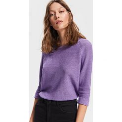 Sweter z dekoltem w łódkę - Fioletowy. Swetry marki Reserved. Za 59.99 zł.
