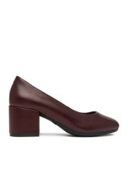 Go Soft Czółenka CEO-HY25127-1 Bordowy. Czerwone czółenka GO SOFT, bez wzorów, ze skóry, bez obcasa, bez zapięcia. Za 139.99 zł.