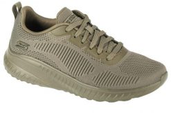 Buty sportowe Sneakersy damskie, Bobs Squad Chaos - Face Off. Zielone buty treningowe Skechers, bez wzorów, z materiału, przed kostkę, bez zapięcia, trekkingowe. Za 269.99 zł.