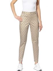 Heine Spodnie chino w kolorze beżowym rozmiar: 42. Brązowe chinosy Heine, bez wzorów. Za 91.77 zł.