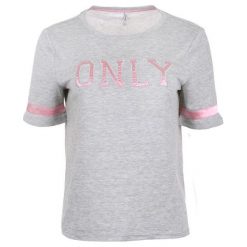 Only Ladies T-Shirt Mia S / S Tylko Logo Top Jrs Lekki Grey Melange (Rozmiar M). T-shirty marki ONLY. W wyprzedaży za 65.00 zł.