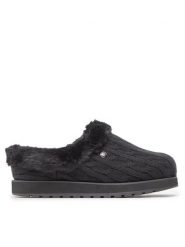 Skechers Kapcie BOBS Ice Angel 31204/BBK Czarny. Czarne kapcie Skechers, bez wzorów, z materiału. Za 199.99 zł.