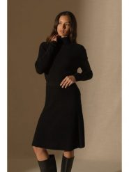 Perfect Cashmere Kaszmirowy golf w kolorze czarnym rozmiar: S. Czarne swetry Perfect Cashmere, s, bez wzorów, z kaszmiru, bez ramiączek. Za 478.99 zł.