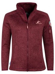 Westfjord Kurtka polarowa "Katla" w kolorze czerwonym rozmiar: XL. Czerwone kurtki Westfjord, xl, bez wzorów, z dzianiny, bez kaptura. Za 144.58 zł.