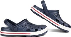 Klapki damskie Coqui Lindo. Niebieskie klapki Coqui, bez wzorów, z materiału, bez obcasa, bez zapięcia. Za 134.99 zł.