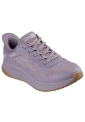 Buty sportowe damskie Skechers Bobs Squad 4 Stapl. Fioletowe buty do biegania Skechers, bez wzorów, z meshu, bez zapięcia, do biegania. Za 390.00 zł.