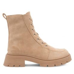 Trapery Jenny Fairy. Brązowe traperki Jenny Fairy, bez wzorów, bez obcasa, bez zapięcia. Za 179.99 zł.