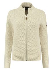 TRAVELIN' Kardigan "Kemi" w kolorze beżowym rozmiar: onesize. Brązowe swetry Travelin', bez wzorów, z wełny, bez ramiączek. Za 287.16 zł.