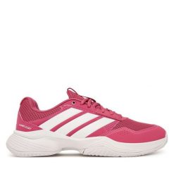 Buty do tenisa adidas. Czerwone buty treningowe adidas, bez wzorów, bez zapięcia, tenisowe. Za 329.99 zł.