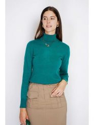 William de Faye Golf w kolorze turkusowym rozmiar: 38. Niebieskie swetry William de Faye, bez wzorów, z kaszmiru, klasyczne, bez ramiączek. Za 153.45 zł.