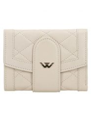 Wojas Skórzany portfel w kolorze beżowym - 12 x 9,7 x 2,5 cm rozmiar: onesize. Brązowe portfele Wojas, bez wzorów, z materiału. Za 127.99 zł.