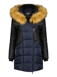 Canadian Peak Parka "Ausmoseak" w kolorze granatowym rozmiar: XXL. Niebieskie płaszcze Canadian Peak, xxl, bez wzorów, bez kaptura. Za 210.81 zł.