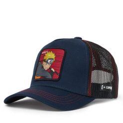 Czapka z daszkiem Capslab. Niebieskie czapki z daszkiem CapsLab, bez wzorów. Za 149.99 zł.