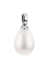 Nenalina Damski wisiorek kropla z perłą wykonany ze srebra próby 925 Sterling Silver, 726114-046 Naszyjniki 1 ct. Szare naszyjniki Nenalina, z materiału, z perłą, srebrne. Za 141.39 zł.
