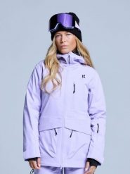 Kurtka narciarska - Damska - Hardshell - Freeride 3L - Liliowa. Fioletowe kurtki narciarskie POEDERBAAS, na zimę, l, bez wzorów, z hardshellu, z kapturem, narciarskie. Za 1,371.22 zł.